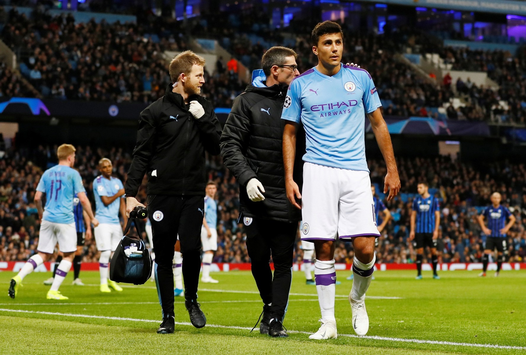 , Pep Guardiola slams John Stones for not being ready to come on as Rodri limps off against Atalanta