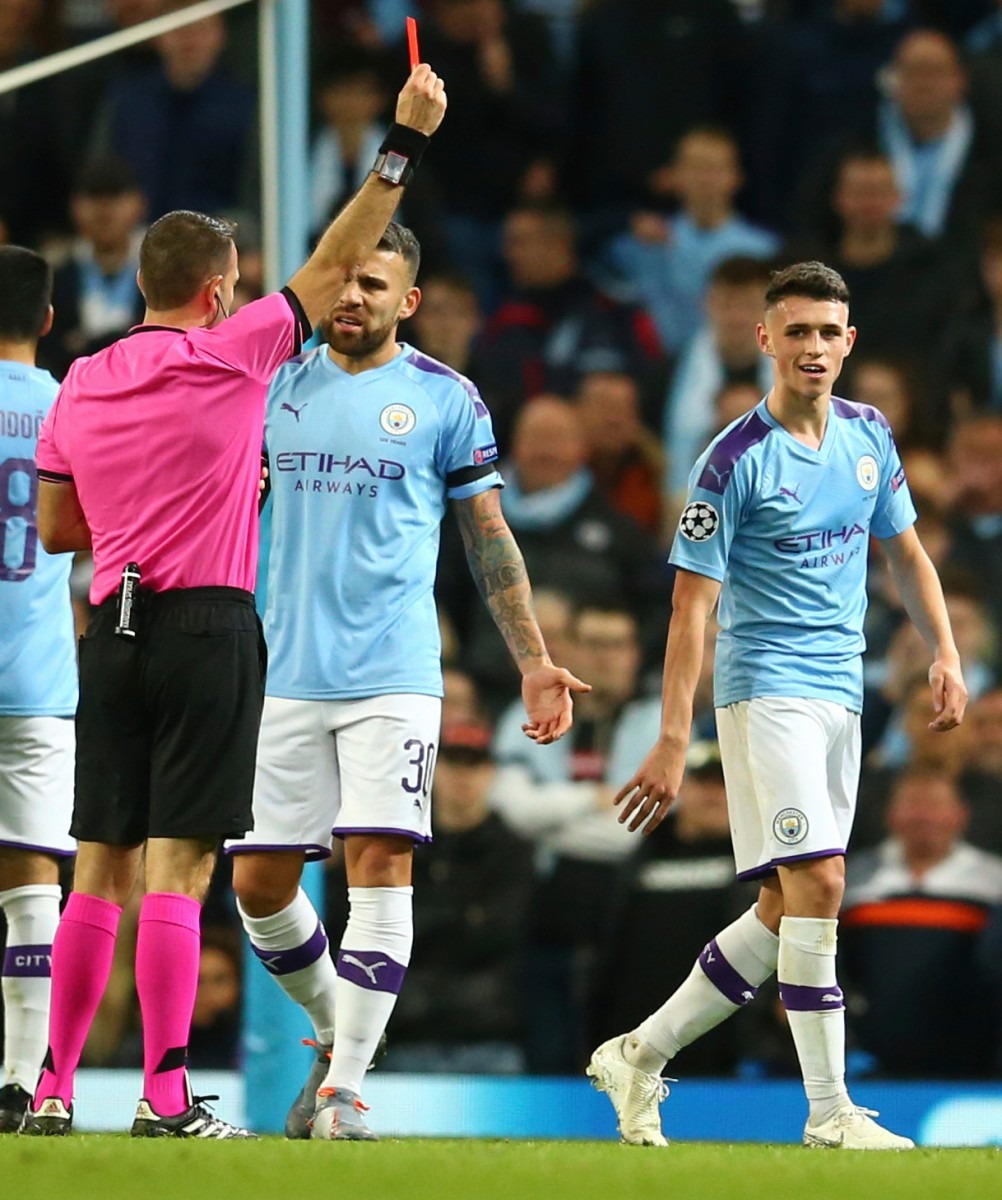 , Man City star Phil Foden sent-off in rare run-out in 5-1 Champions League win over Atalanta