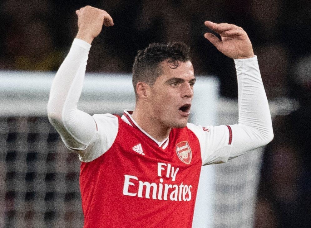 , Granit Xhaka appears to tell Arsenal fans to f*** off as captain is booed off pitch vs Palace
