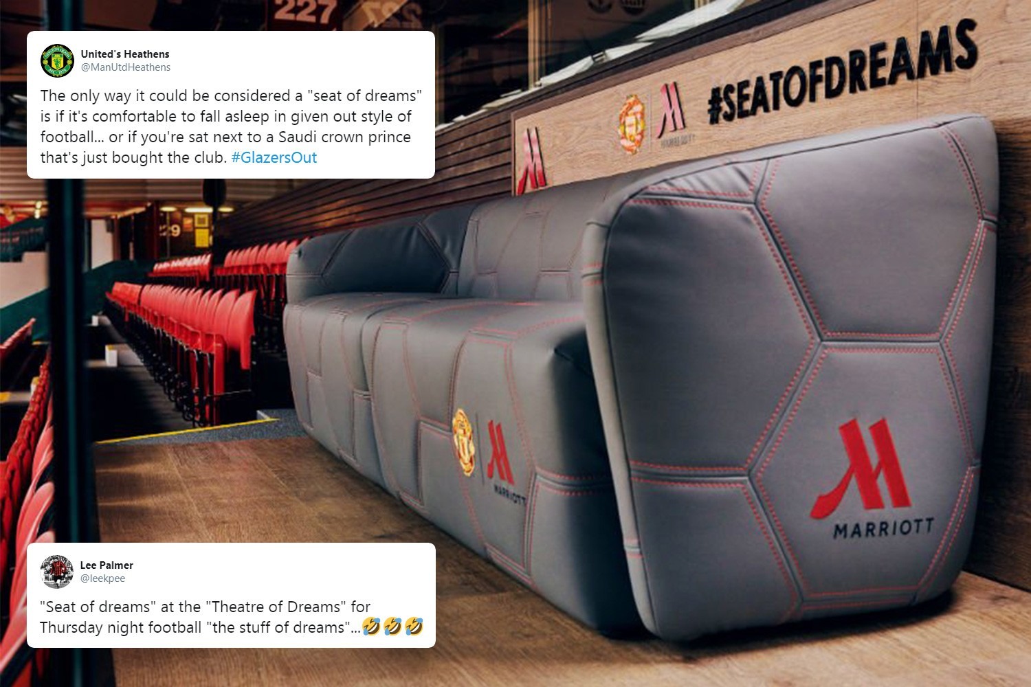 , Man Utd trolled after releasing Seat of Dreams sofa at Old Trafford