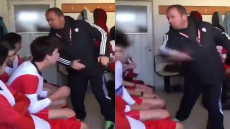 , Brutal football coach who SLAPS youth team players in horrific video claims hes copying Man Utd legend Alex Ferguson