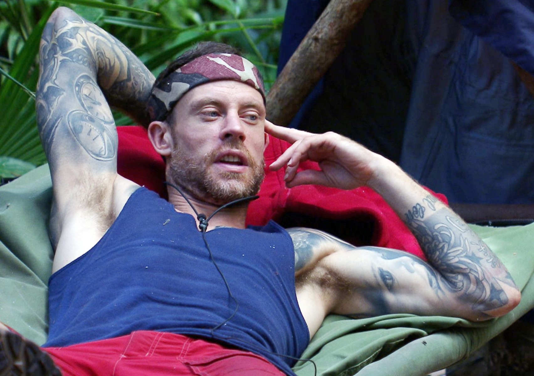 Wayne Bridge opened up to Larry Lamb about his family issues on Im A Celeb