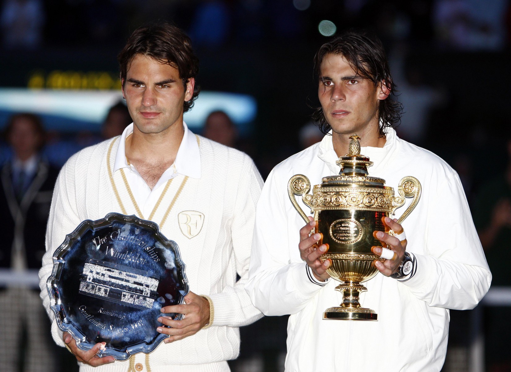 Nadal overcame Federer 9-7 in the fifth set in the Wimbledon 2008 final in arguably the greatest match ever
