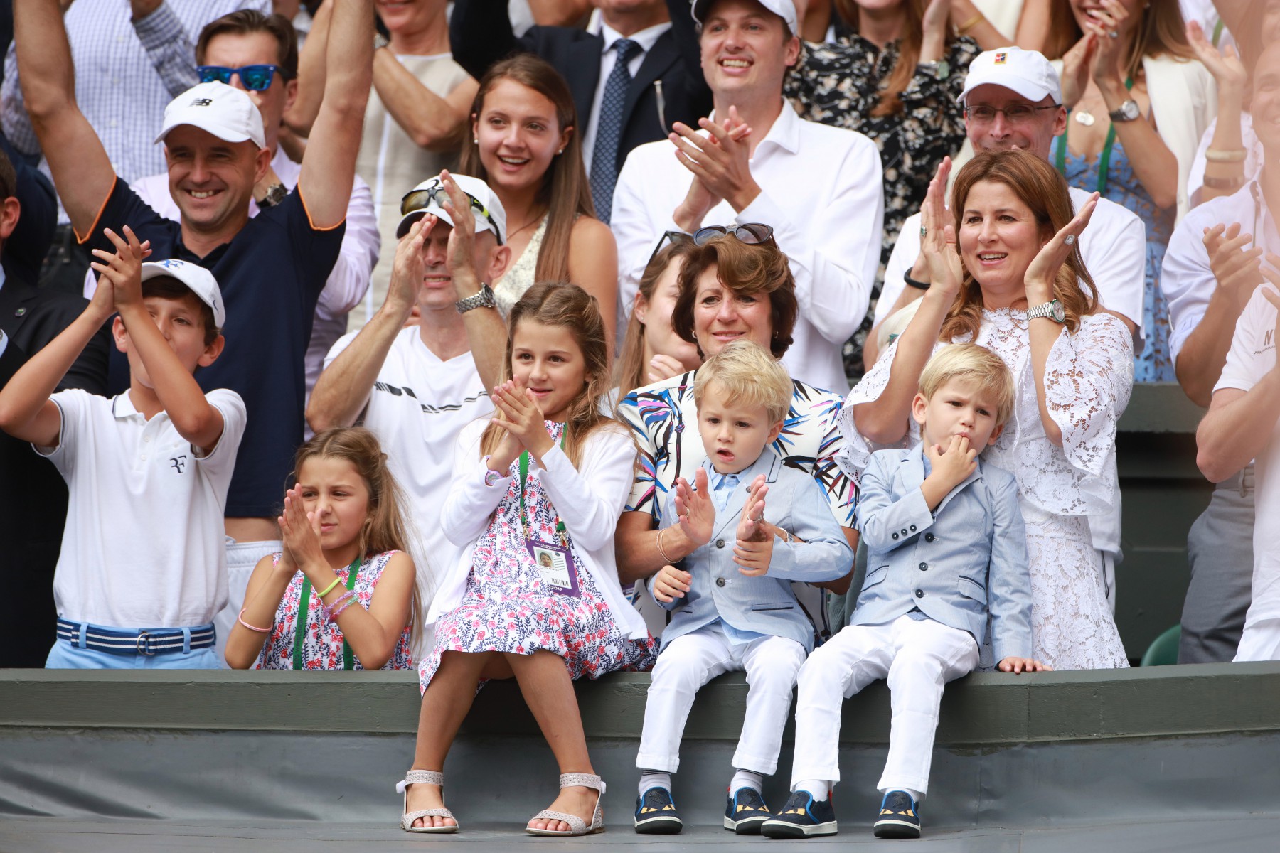 Mirka is frequently in her husband's box during matches to support him while also raising their four young children
