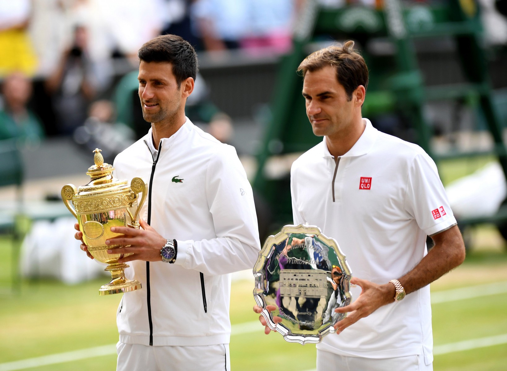 This was their first meeting since the Wimbledon final which Djokovic won 13-12 in the fifth set