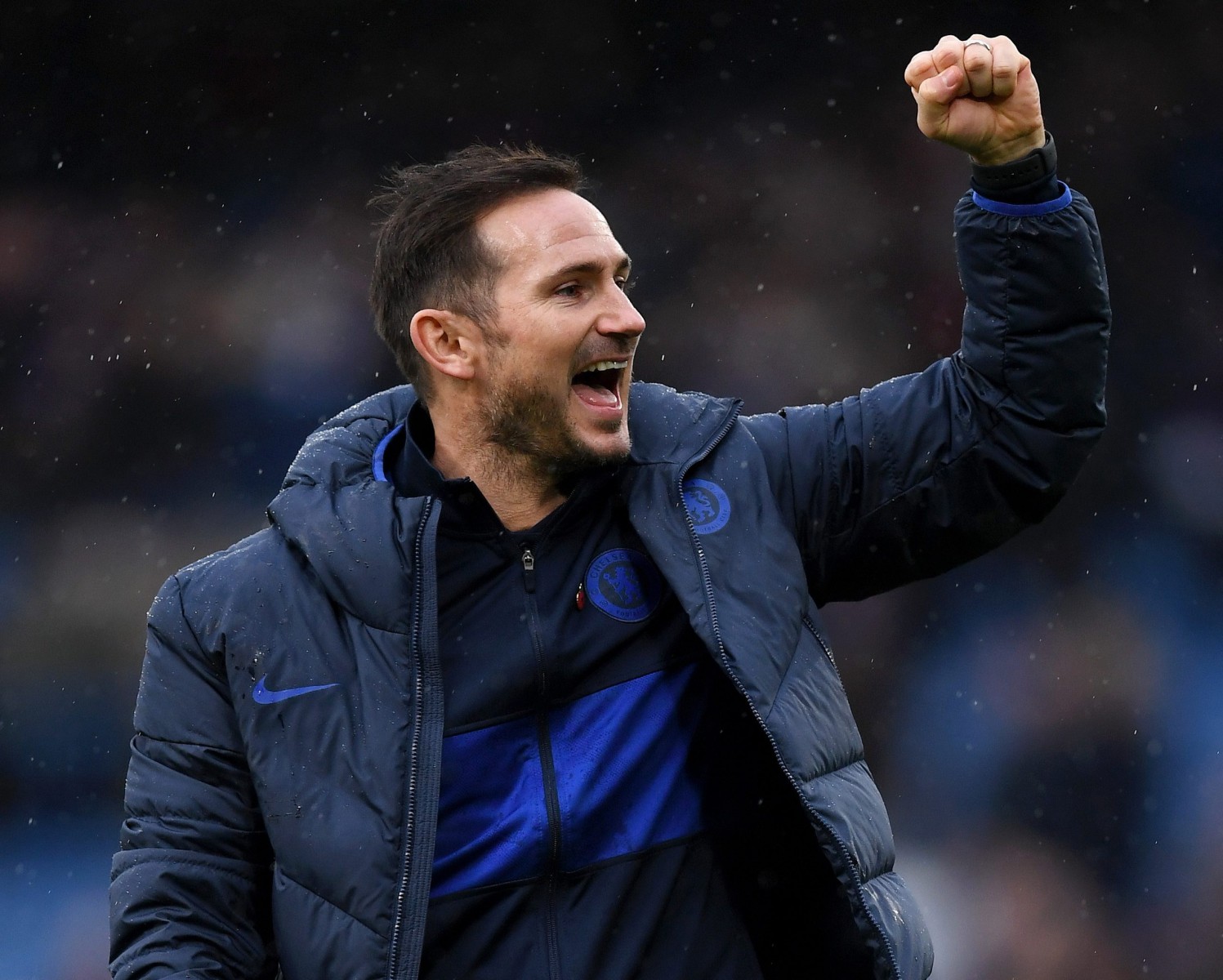 Frank Lampard salutes Chelsea's sixth Premier League win in a row, taking them up to second, at least for now