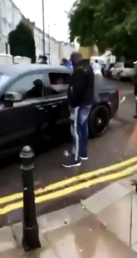 , Zaha filmed winding down car window and shouting foul mouthed comeback at goading Chelsea fan after Crystal Palace loss
