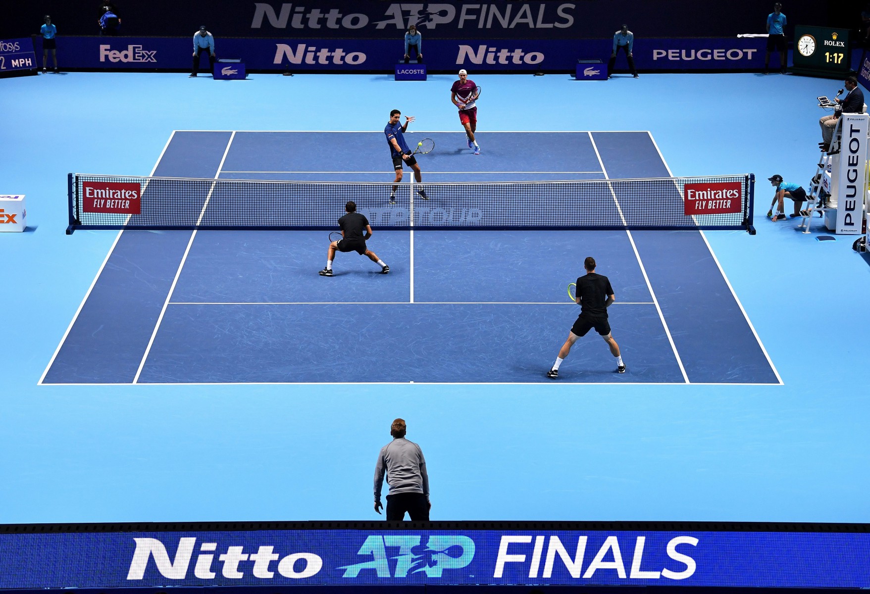 , Tennis fans left baffled by ATP Finals speed gun showing Federer serving 5mph SLOWER and other random results