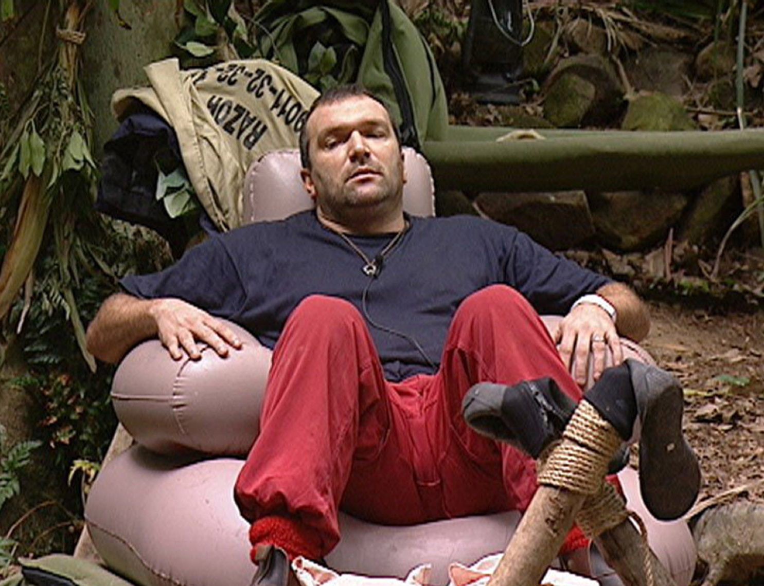 Neil Ruddock had a miserable time in the jungle
