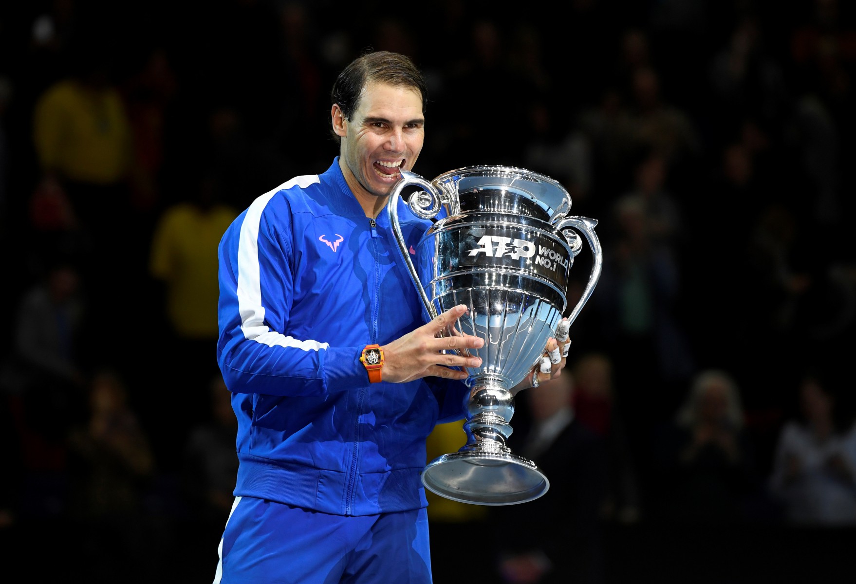 Nadal was crowned world No1 for the end of 2019 after Federer beat Novak Djokovic