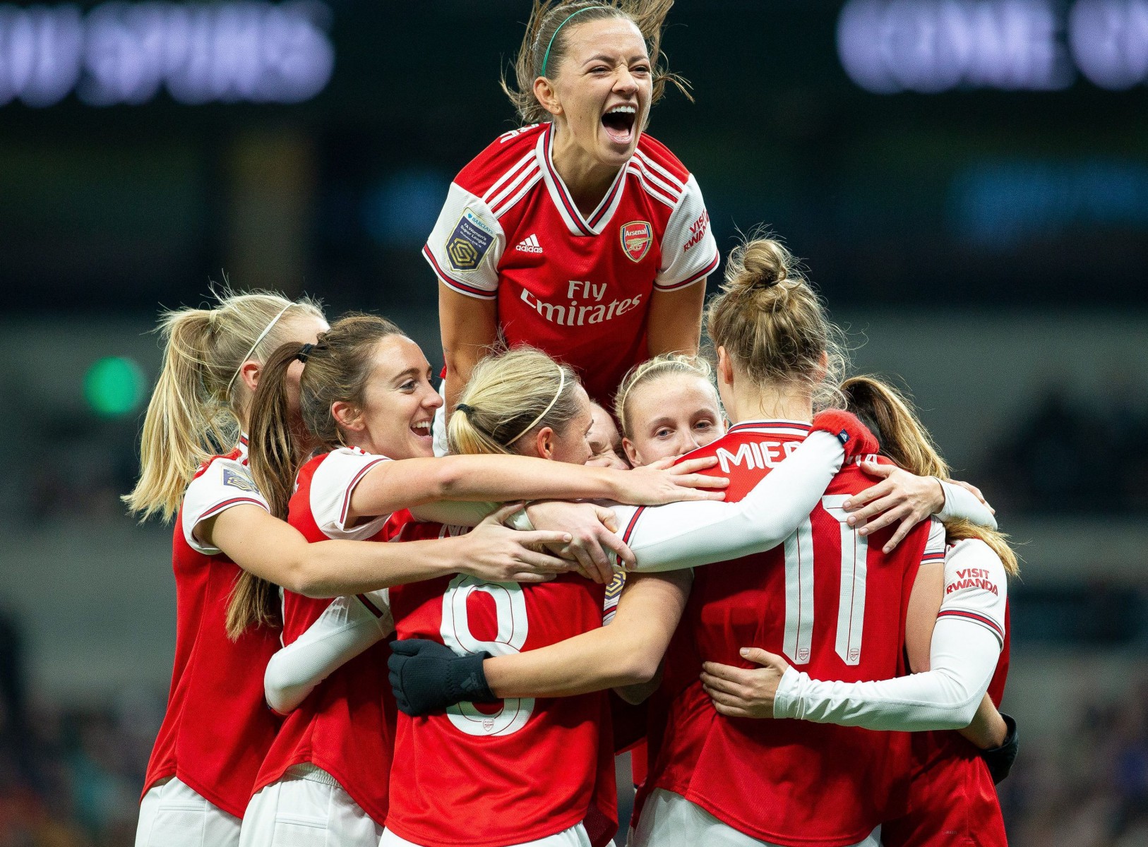 , Spurs 0 Arsenal 2: Miedema strikes again as Gunners win bragging rights in front of record WSL crowd