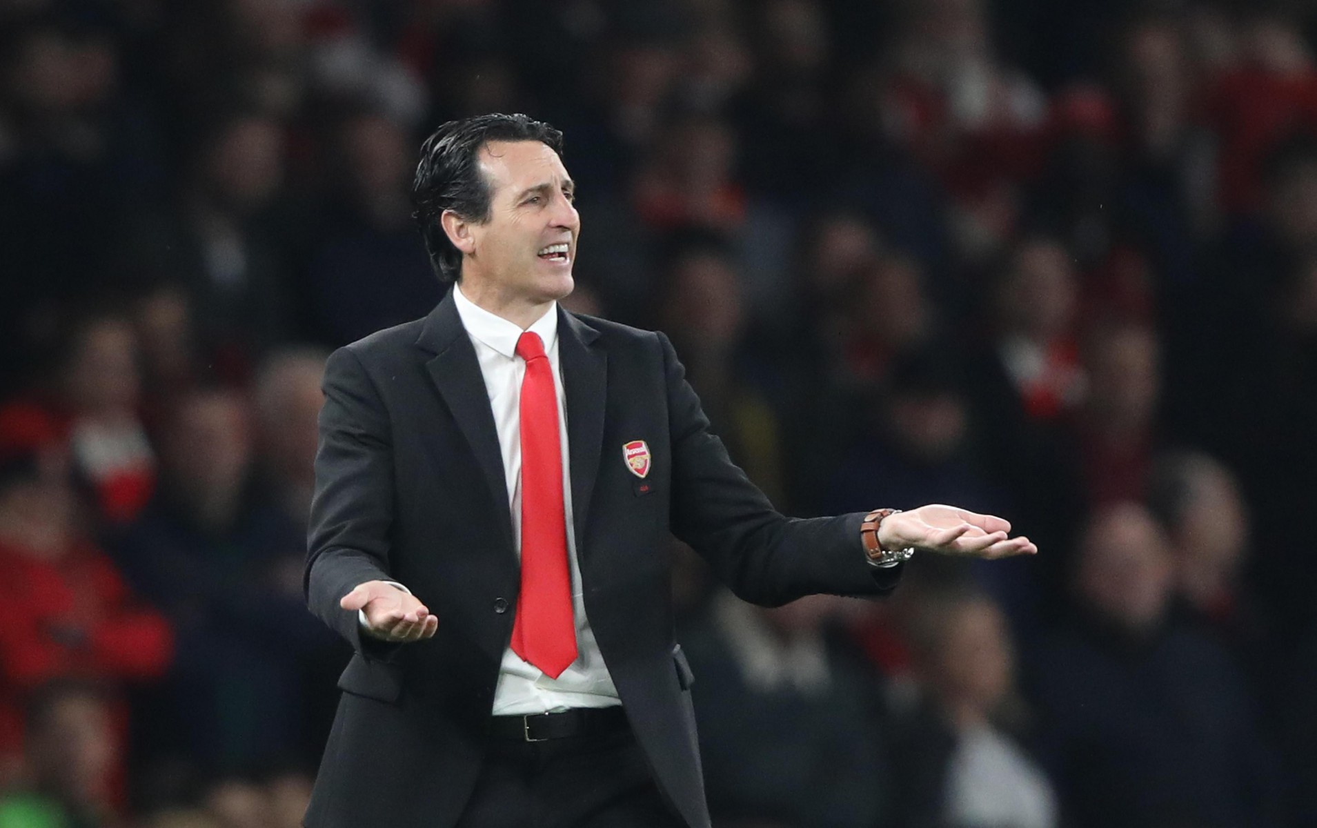 Unai Emery is under pressure after a stretch of six matches without a win in all competitions