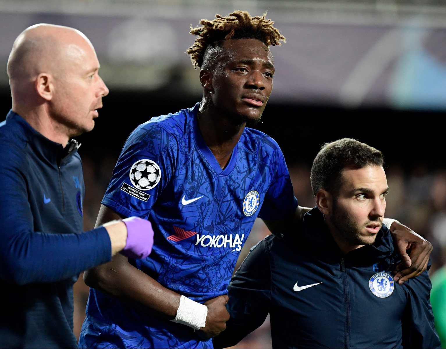 , Injured Tammy Abraham watched second half of Valencia vs Chelsea on delayed stream on his phone in changing room