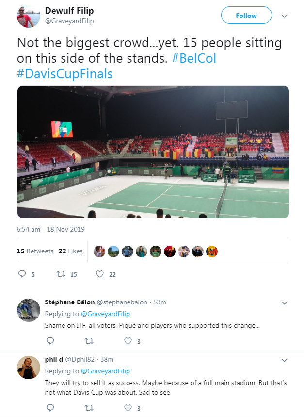 , Fuming tennis fans slam Barca ace Pique for killing Davis Cup as new tournament makes rocky start with empty seats