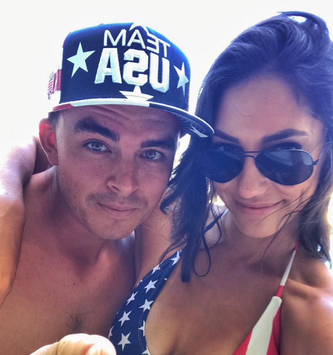 Rickie Fowler with pole vaulter girlfriend Allison Stokke