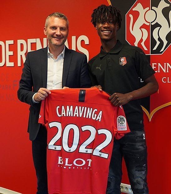 Rennes signed Camavinga to a contract till 2022 to protect their investment