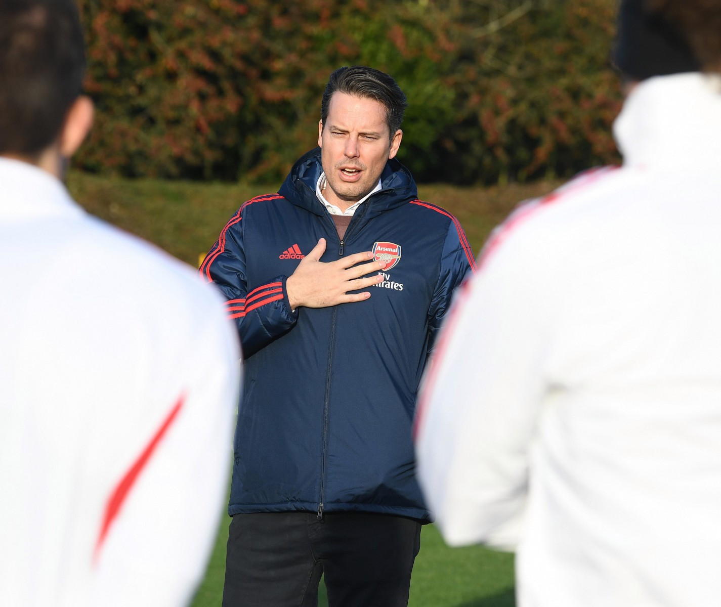 , Josh Kroenke pays visit to Arsenal training to address squad ahead of Norwich game after sacking Unai Emery