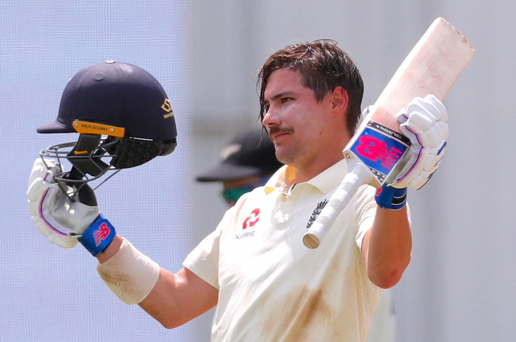 Rory Burns salutes his second-Test century against New Zealand