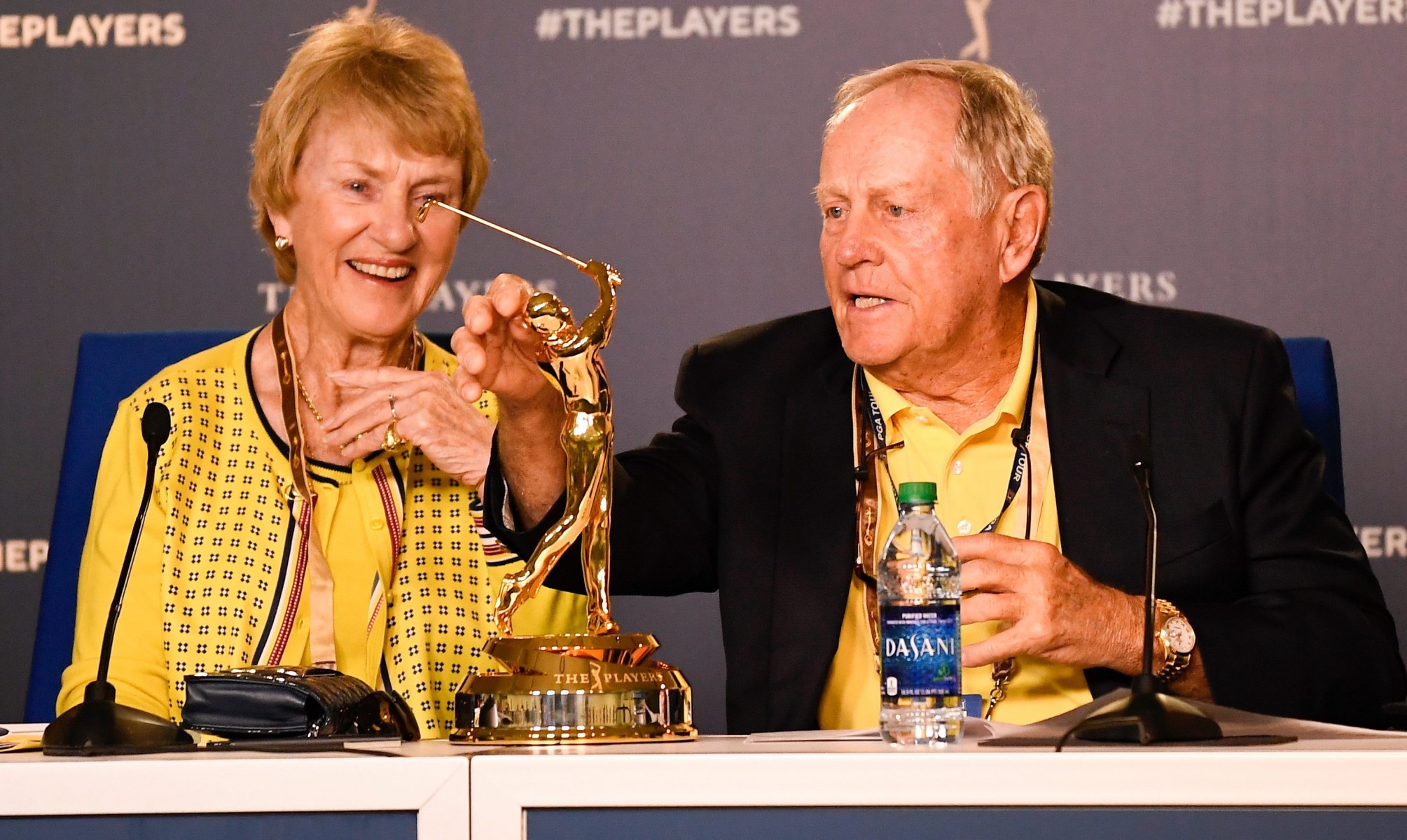 Even this year Jack Nicklaus, seen with wife Barbara, could be seen wearing his historic Rolex