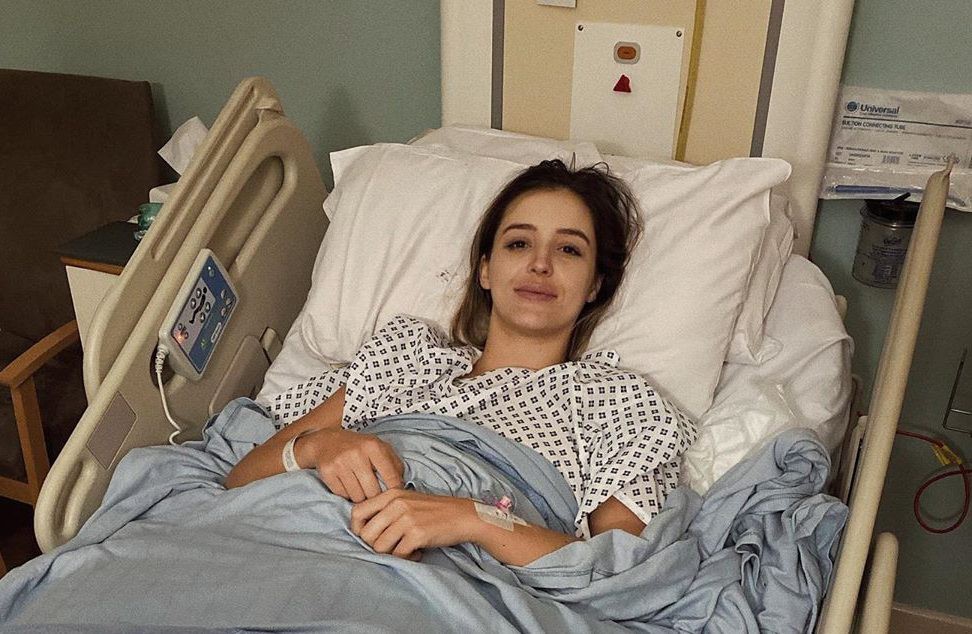 , Laura Robson undergoes hip operation after months of agony as tennis ace shares snap from hospital bed