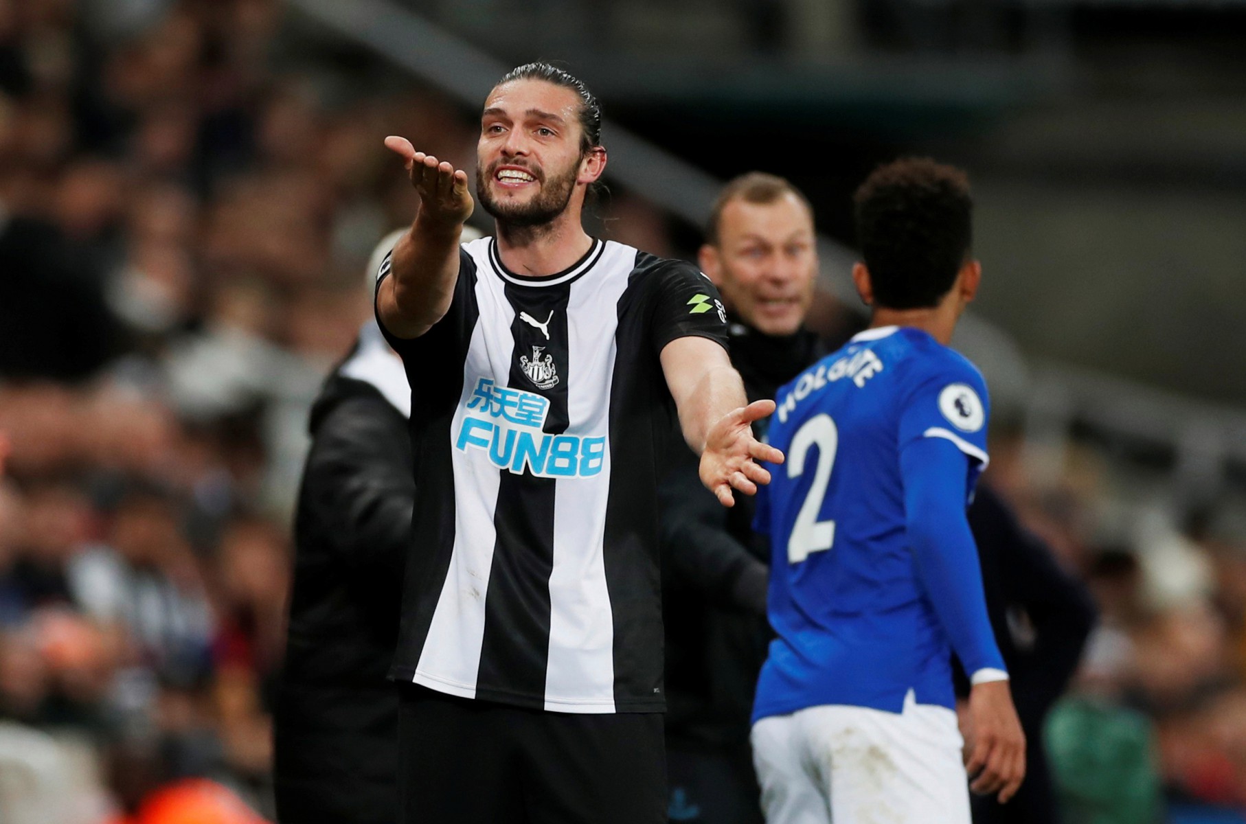 , Furious Newcastle ace Andy Carroll claims he receives unfair treatment from referees amid penalty row against Everton