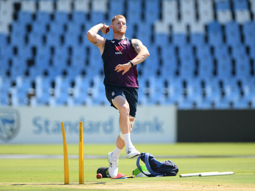 SPOTY winner Ben Stokes trained but is uncertain of playing in the First Test at Centurion