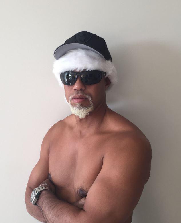 Tiger Woods 'Mac Daddy Santa' pic