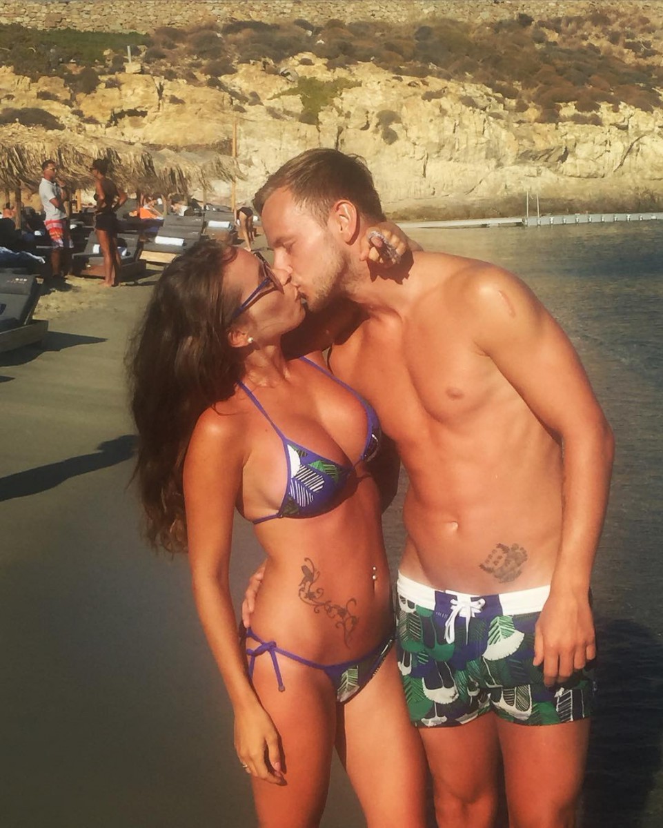 Rakitic and Raquel got married in April 2013 and their first daughter arrived three months later