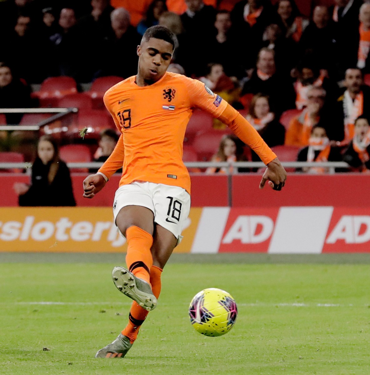 Boadu scored on his debut for Holland against Estonia in November