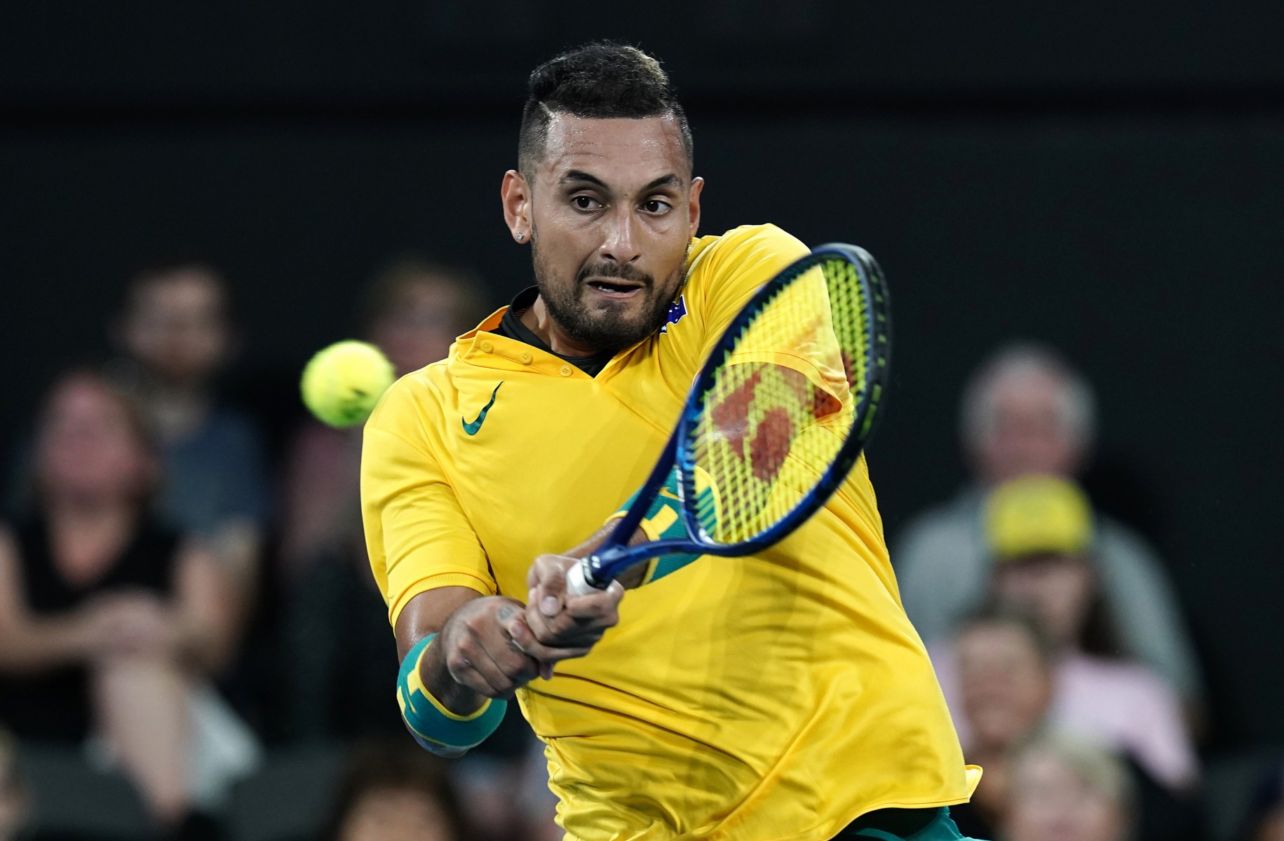 Kyrgios prevailed 7-6 6-7 7-6 in a brilliant match of tennis to complete the tie victory for Team Australia