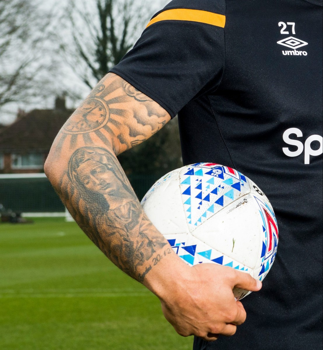 Magennis has tattoos dedicated to his sons and his belief in Jesus on his arms as a permanent reminder