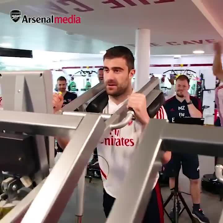 , Watch Arsenal hardman Sokratis lift outrageously heavy weights to send team-mates bonkers