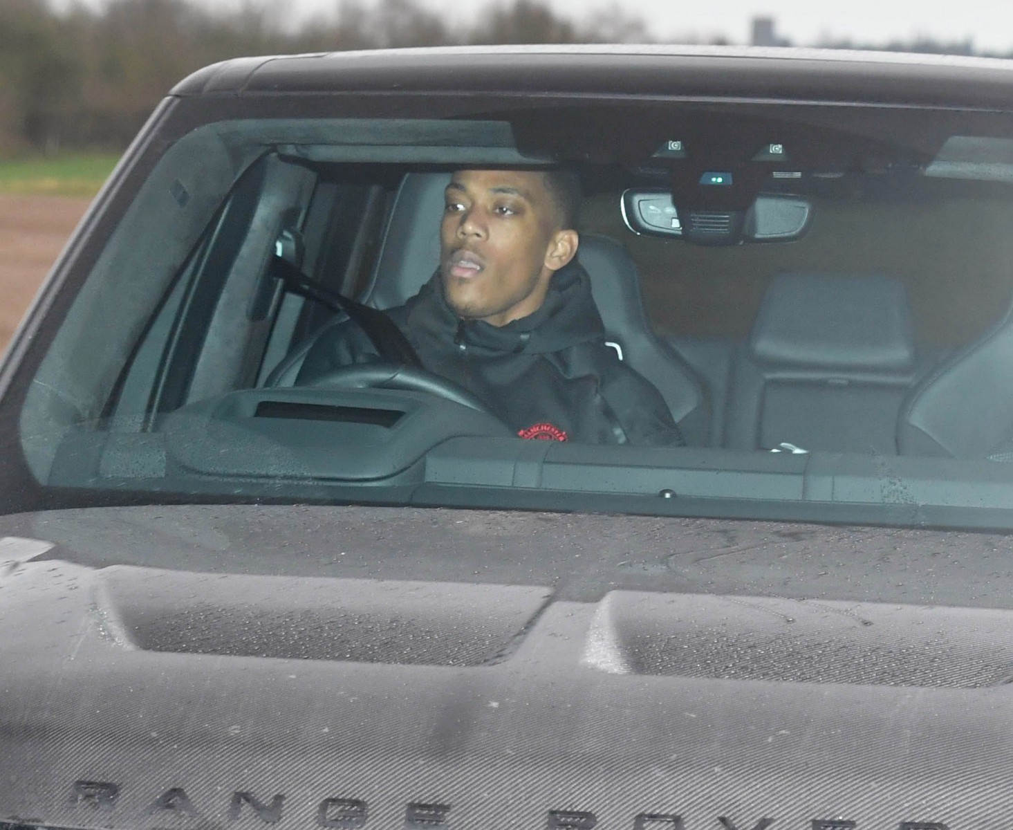 Anthony Martial drove in with his Range Rover