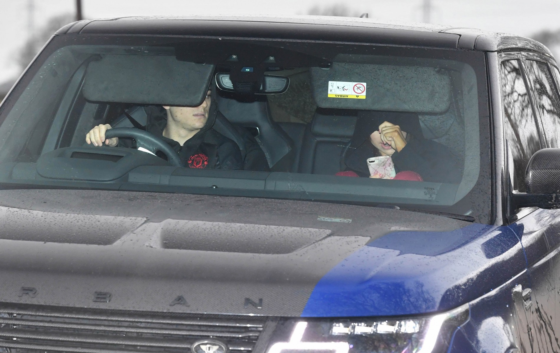 Daniel James and girlfriend Ria Hughes arrived at the training ground together