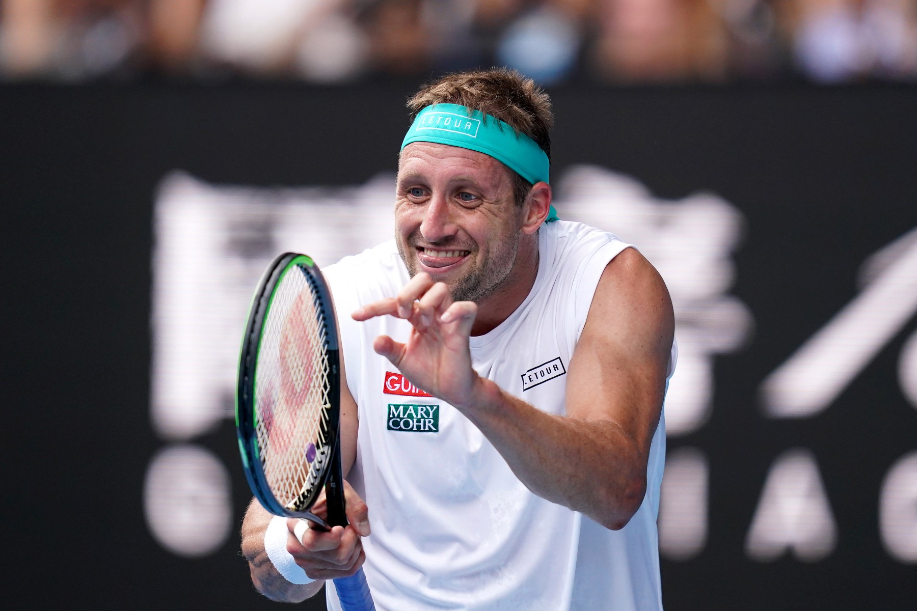 Sandgren was within a whisker of winning as he saw seven match points come and go