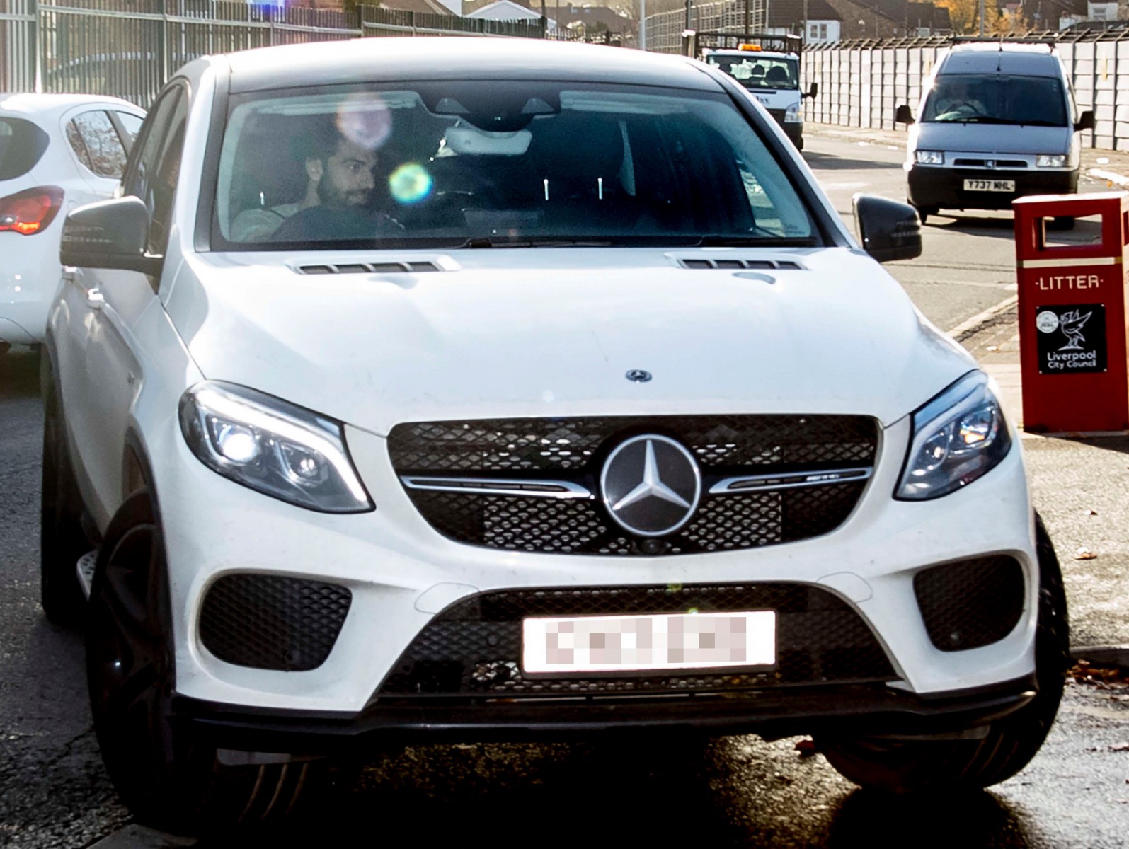 Salah often drives his Mercedes-Benz SUV to Melwood training centre