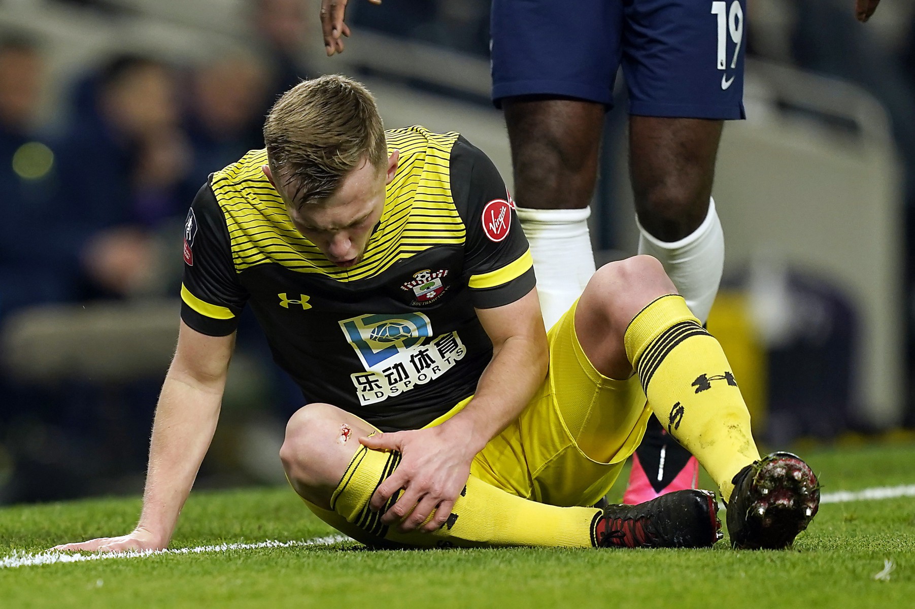 , James Ward-Prowse suffers gruesome knee injury against Tottenham and Southampton team-mate Shane Long cant hide shock