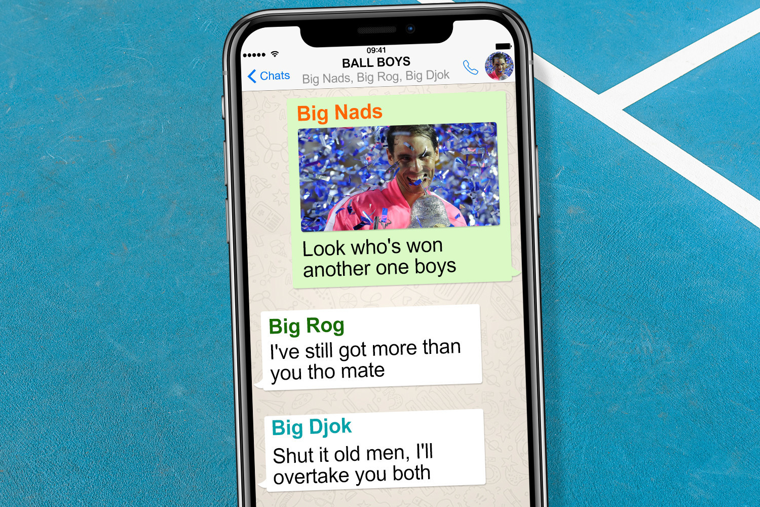 , Rafa Nadal reveals he has WhatsApp group with rivals Roger Federer and Novak Djokovic which three chat in