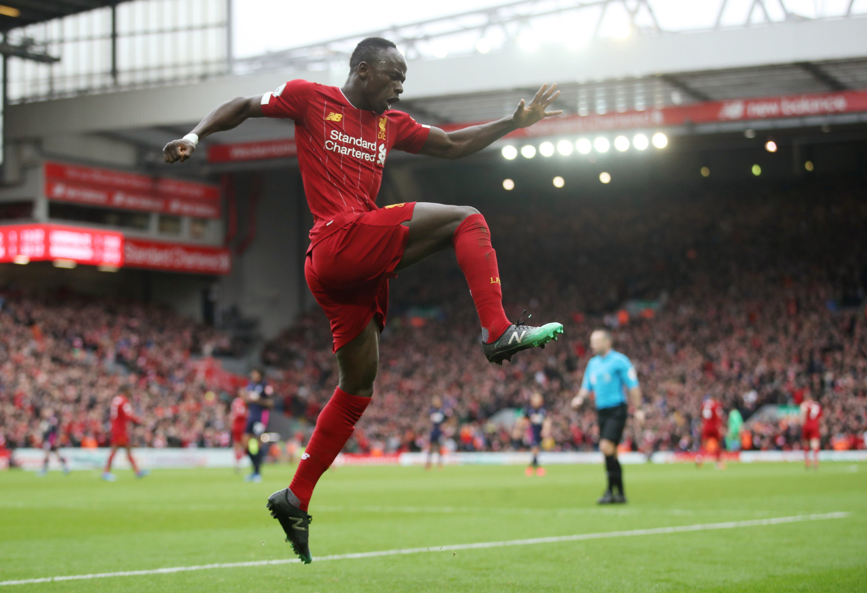 Sadio Mane scored the winner to move Liverpool just three victories from the title