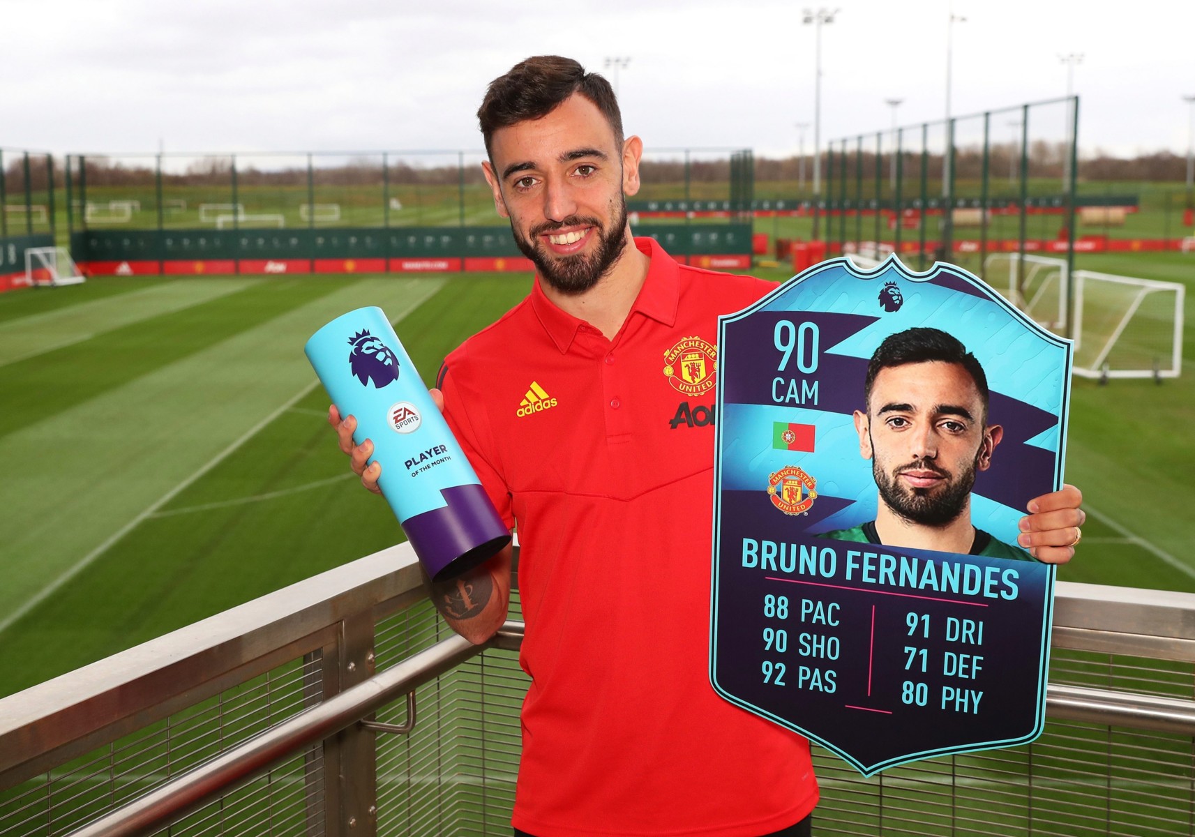 , Bruno Fernandes only 2nd Man Utd star to win Prem Player of the Month in debut month since 2015 as he scoops THIRD gong