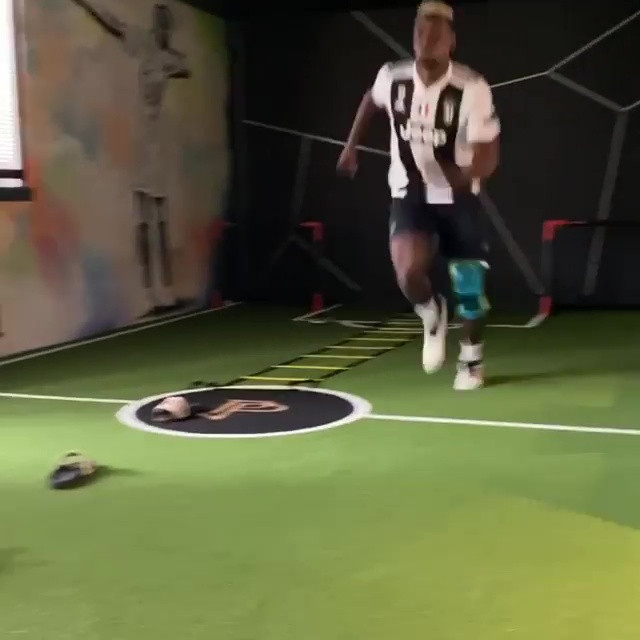 Paul Pogba trained in a Blaise Matuidi Juventus shirt but insisted it did not mean he was moving back to the Italian giants