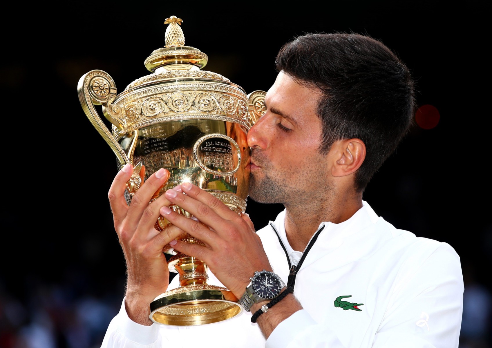 The Serb is the defending champion at Wimbledon but will not be able to defend his title in 2020