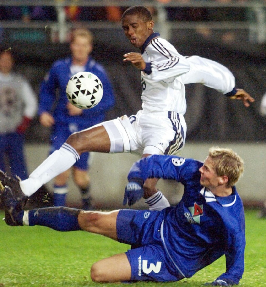 Etoo was on Real Madrids books as a 16-year-old