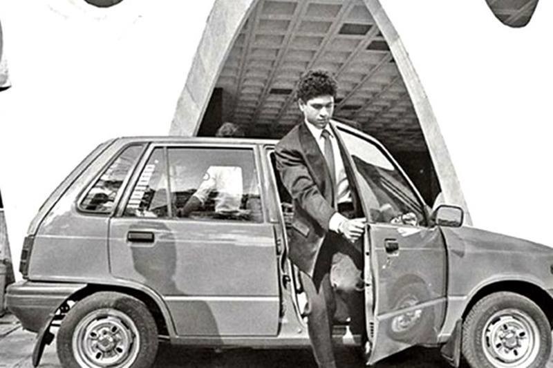 Incredibly, he stills owns his Maruti 800, which was the first car he bought in 1989