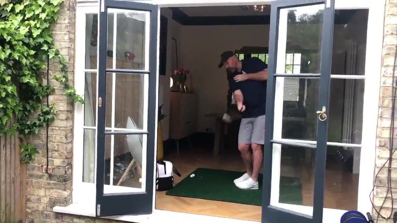 , Thomas Bjorn smashes window with huge slice as he tries to film coronavirus lockdown golf tips video