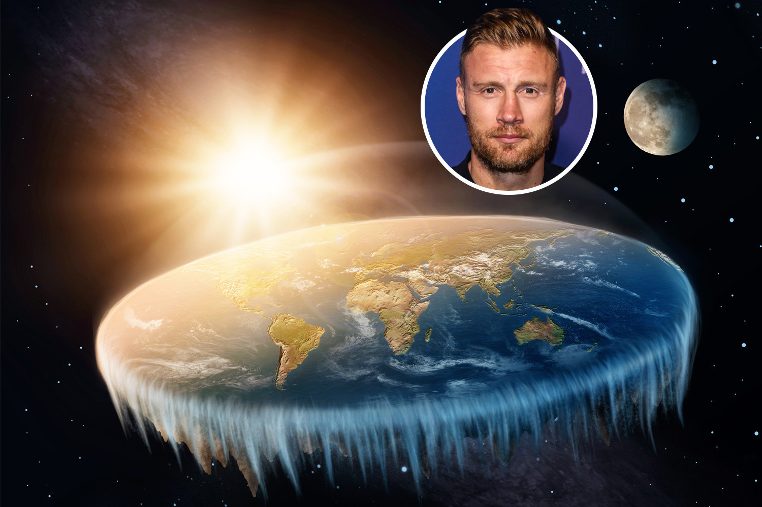 , England legend Andrew Flintoff insists Earth is NOT round and ‘is turnip shaped’ in bizarre conspiracy theory