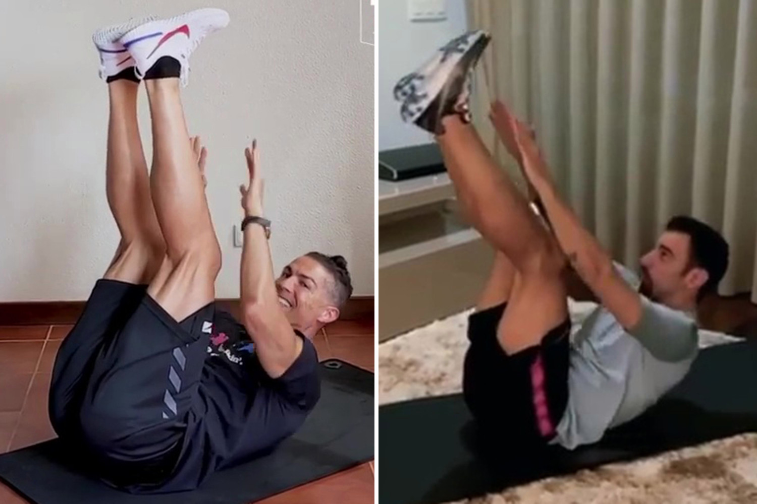 , Man Utd star Bruno Fernandes takes on idol Cristiano Ronaldo in Nike Living Room Cup after Juve ace’s 142 ab crunches