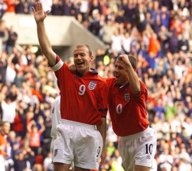 Eight-cap Kevin Phillips played alongside big rival Alan Shearer for the Three Lions