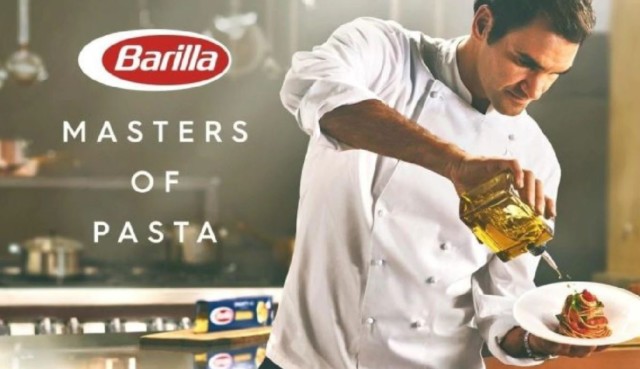 Federer loves to cook pasta apparently, netting him a deal worth £35m with Barilla 