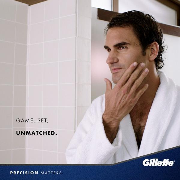 In 2007, Federer became the face of Gillette